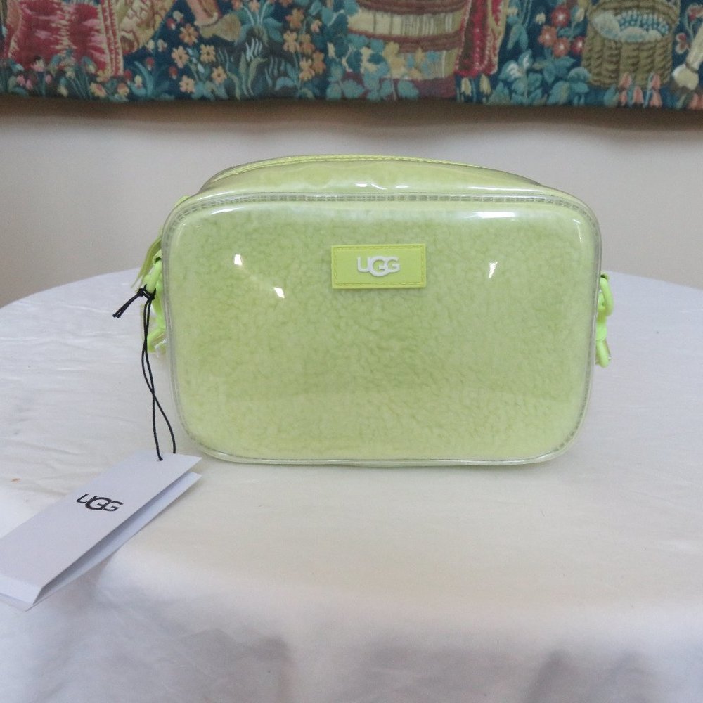 Janey II clear tide crossbody pollen yellow  purse plush belt bag